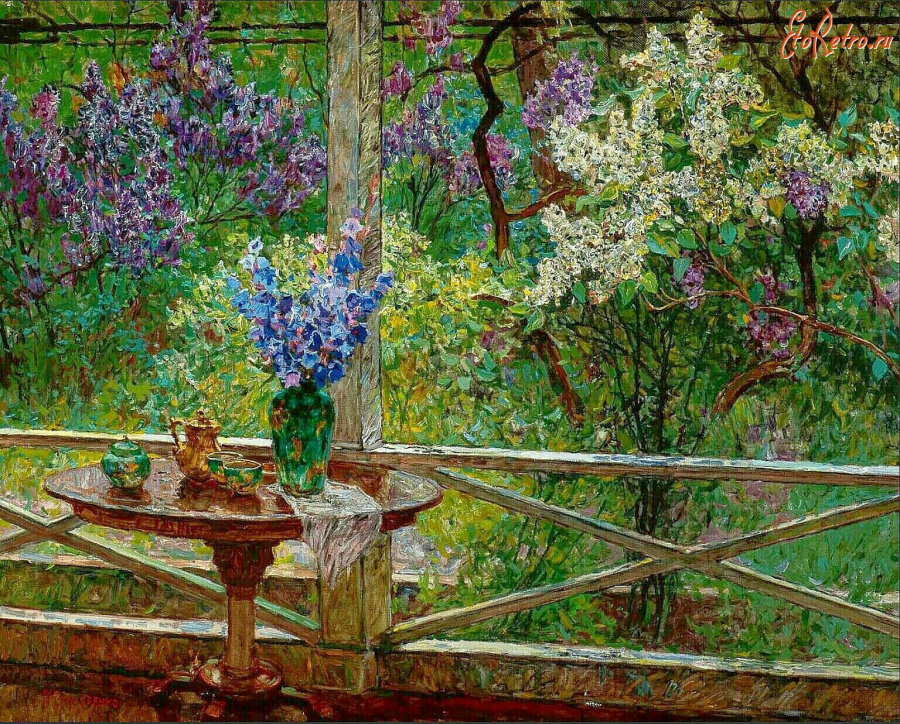 Картины - Пётр Столяренко. Гурзуф.  Веранда на даче А.П. Чехова