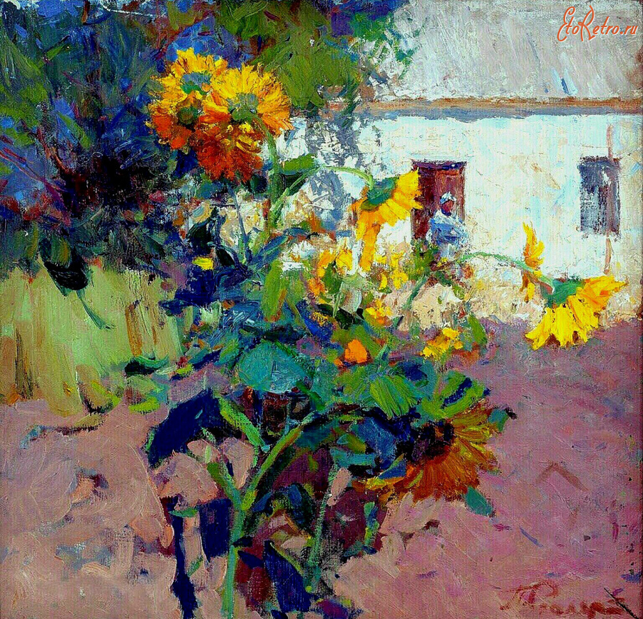 Картины - Пётр Столяренко. Подсолнухи