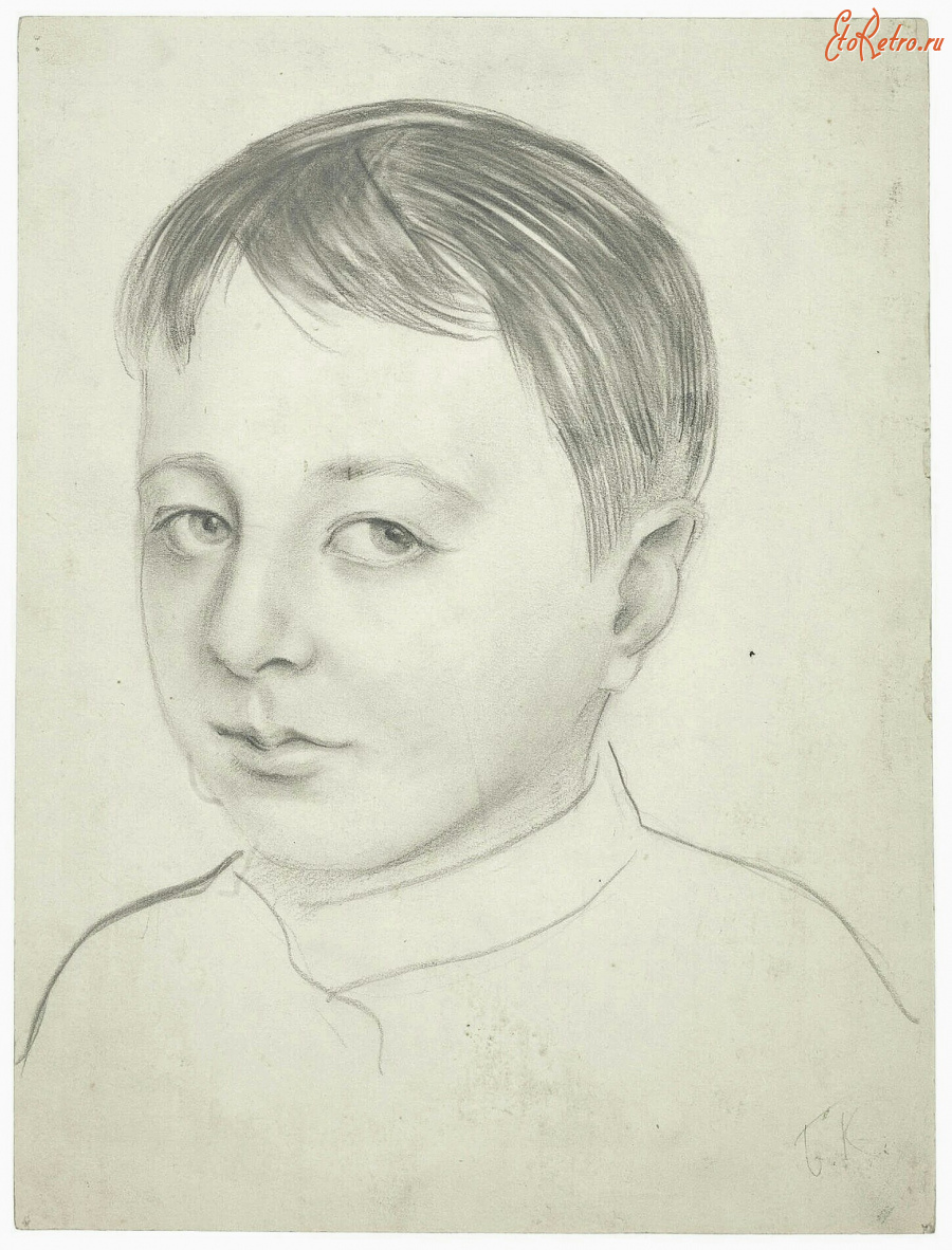 Картины - Борис Кустодиев. Портрет сына художника Кирилла