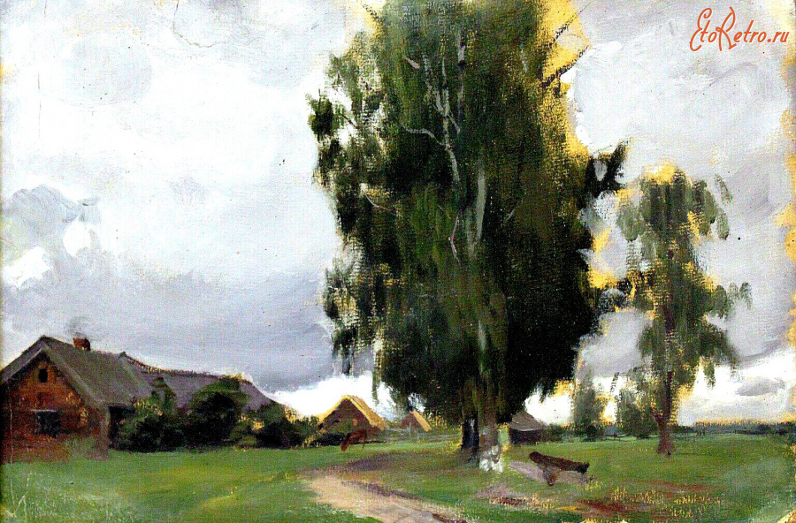 Картины - Борис Кустодиев. В деревне