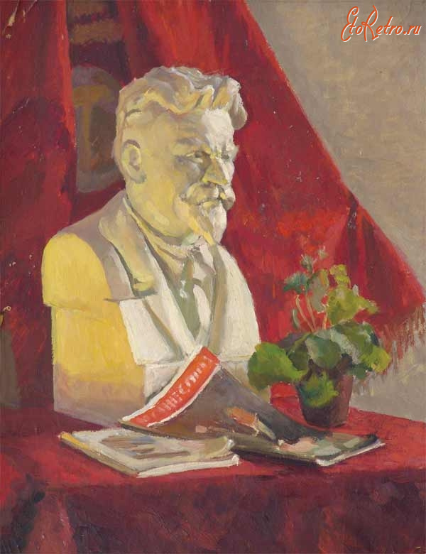 Картины - Натюморт с М.И.Калининым.