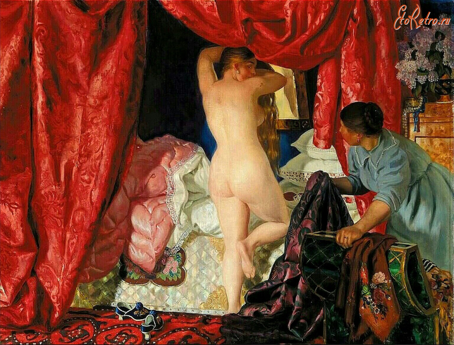 Картины - Борис Кустодиев. Красавица. Русская Венера