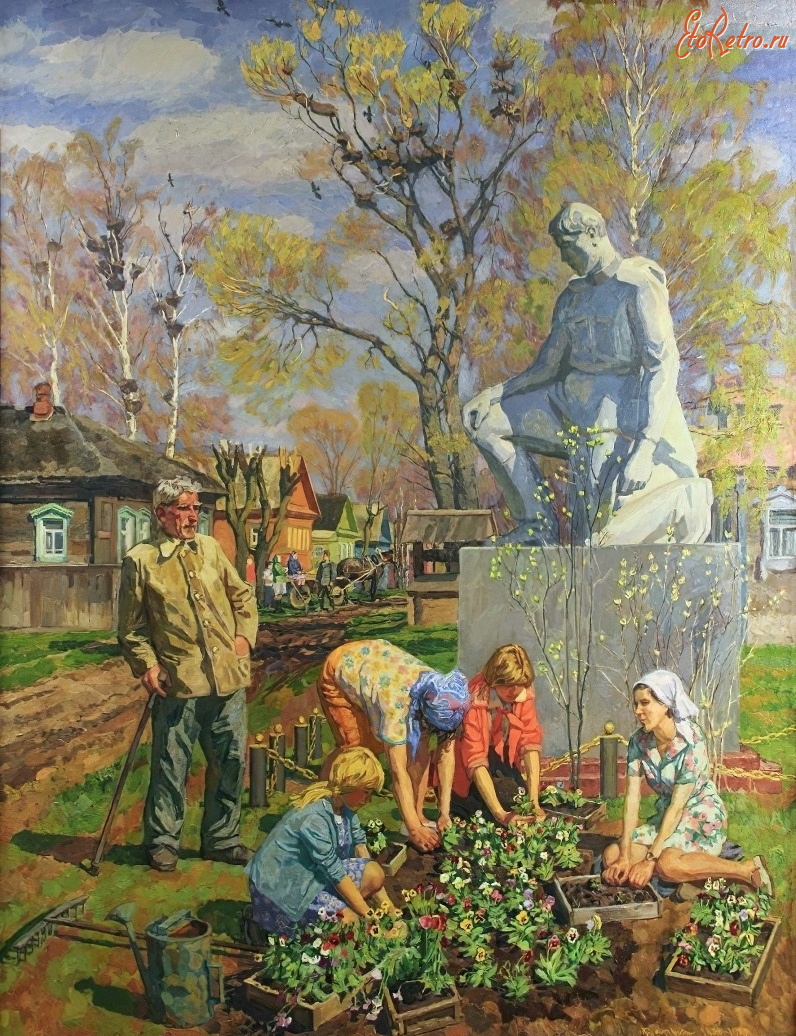 Картины - Они дарят цветы.