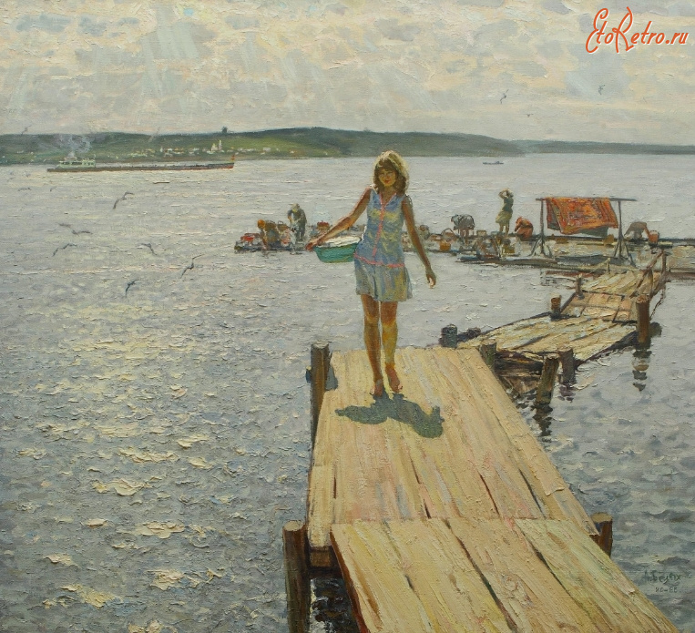 Картины - Летом на Волге.