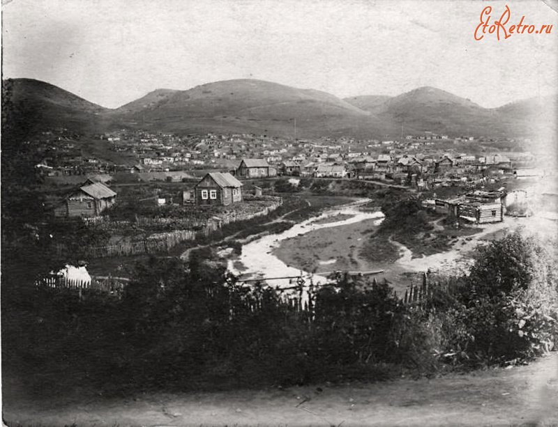 Прокопьевск - Панорама. Дома вдоль р.Абы за Горсадом.