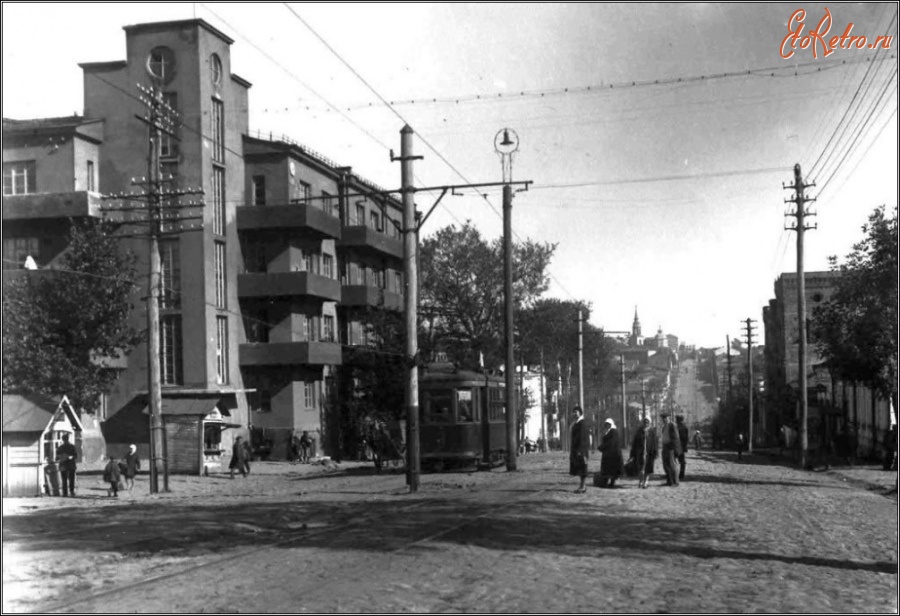 Курск - Улица Троцкого (Дзержинского) в сторону Красной площади. 1931 г.