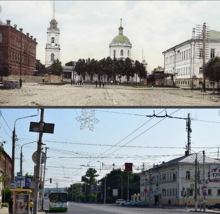 Сделай и подбери фотографии показывающие приметы старого и нового в твоем городе