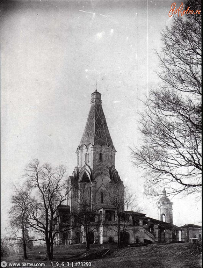 Московская область - 1936 Церковь Вознесения Господня весной. Вид с северо-востока