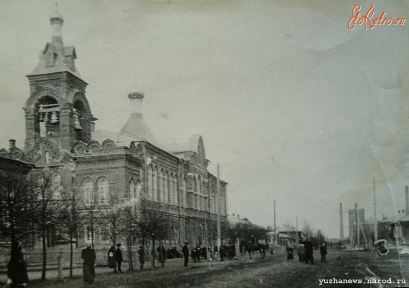 Южа - Южа. Церковь (ещё с куполами, ныне ул.  Советская)