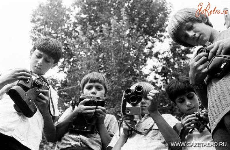 Биробиджан - Воспитанники кинофотоклуба. 1979 год.