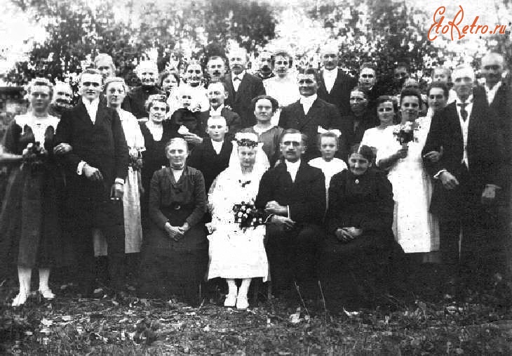 Калининградская область - Черняховский р-н, Ельники. Свадьба Макса и Элмы. 6 сентября 1922 года.