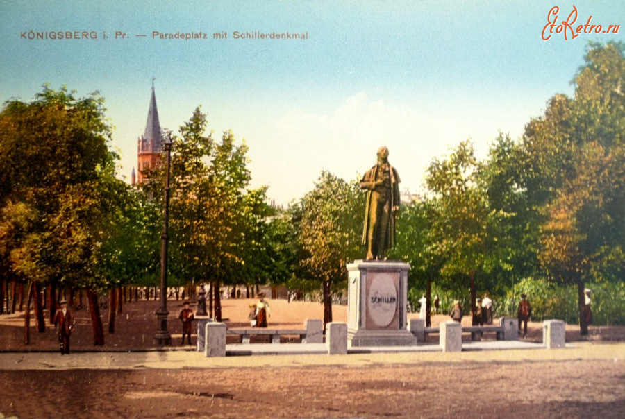 Калининградская область - Konigsberg . Schiller-Denkmal