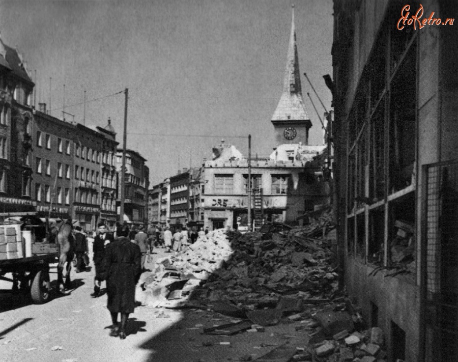 Калининград - Штайндамм после бомбардировок 1944 год.