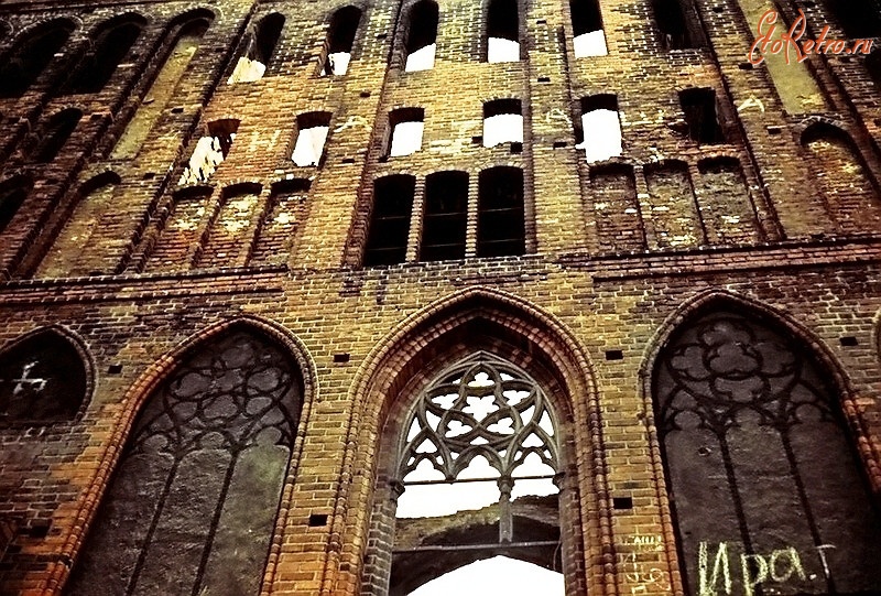Калининград - Фасад разрушенного Кафедрального собора.
