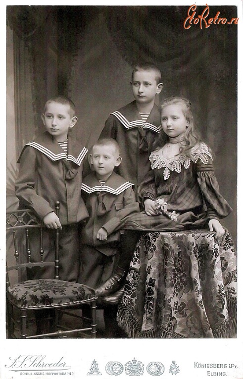 Калининград - Кёнигсберг. Симпатичные маленькие дети семьи Хорн.