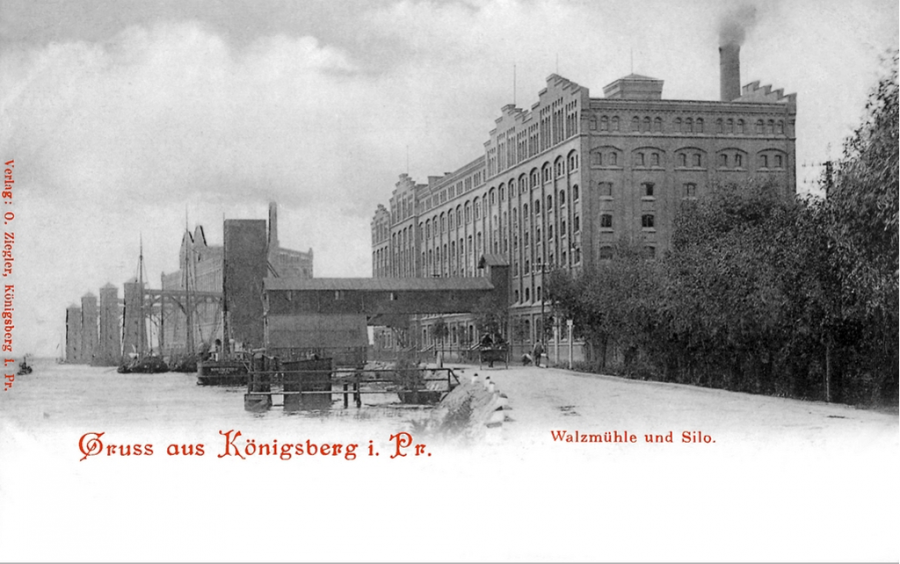 Калининград - Koenigsberg. Walzmuehle und Silo.