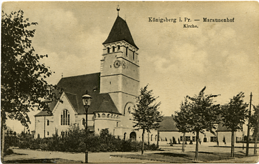 Калининград - Koenigsberg. Maraunenhof. Neue Tragheimer Kirche
