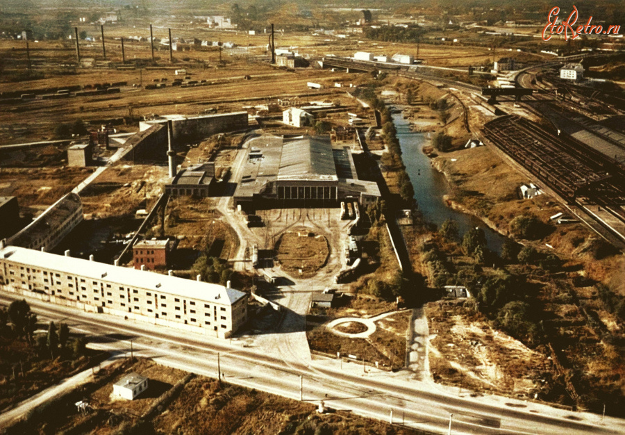 Калининград - Калининград , Улица Киевская , 1959 год . Wagenhalle auf Dirschauer Str.