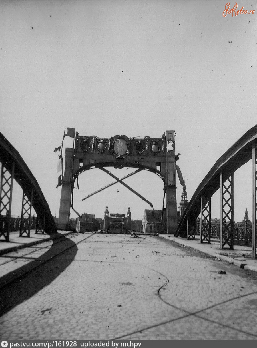 Советск - Тильзит. Мост королевы Луизы 1945, Россия, Калининградская область, Советск