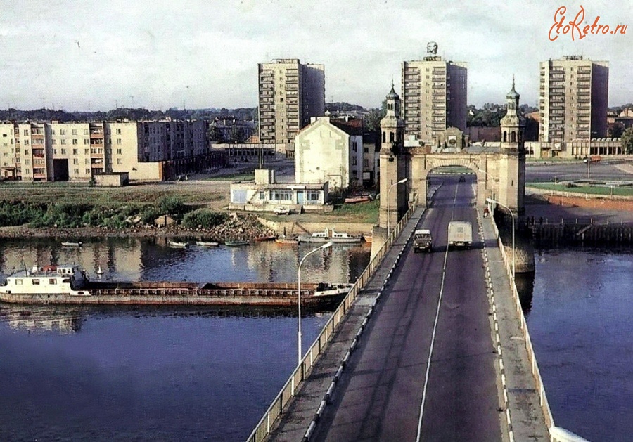 Советск - Советск. Мост Королевы Луизы со стороны Литовской ССР