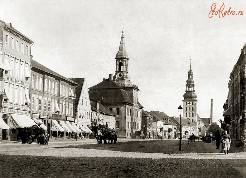 Советск - Тильзит. Die Deutsche Strasse (ныне это ул. Гагарина).