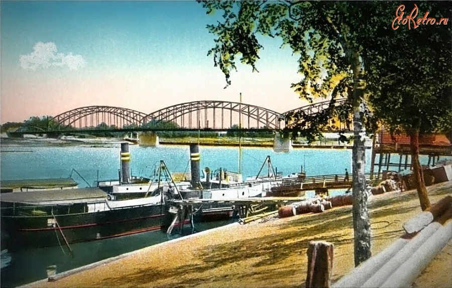Советск - Тильзит. Пароходный причал в западной части от моста Королевы Луизы на Мемельштрассе.