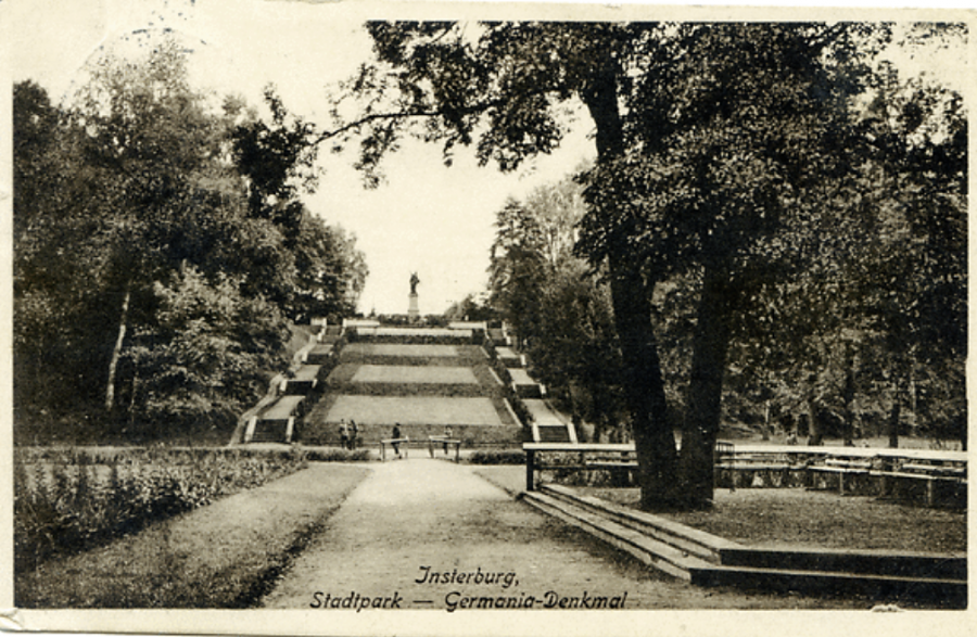 Черняховск - Insterburg, Stadtpark. Germania-Denkmal.