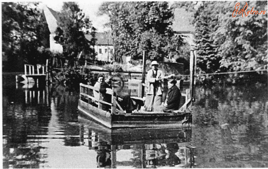 Гусев - Gumbinnen. Dammpromenade (westlicher Tail).Die Personenfaere zur Bleichsrasse.