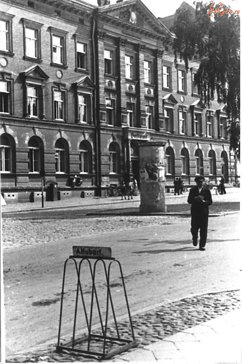 Гусев - Gumbinnen. Friedrichstrasse. Postamt.