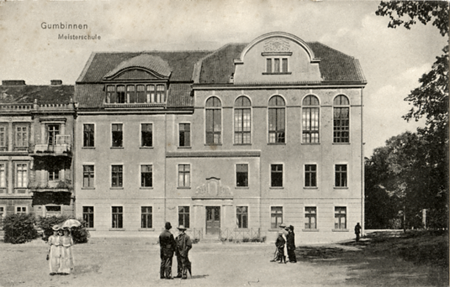 Гусев - Gumbinnen. Gartenstrasse. Meisterschule.