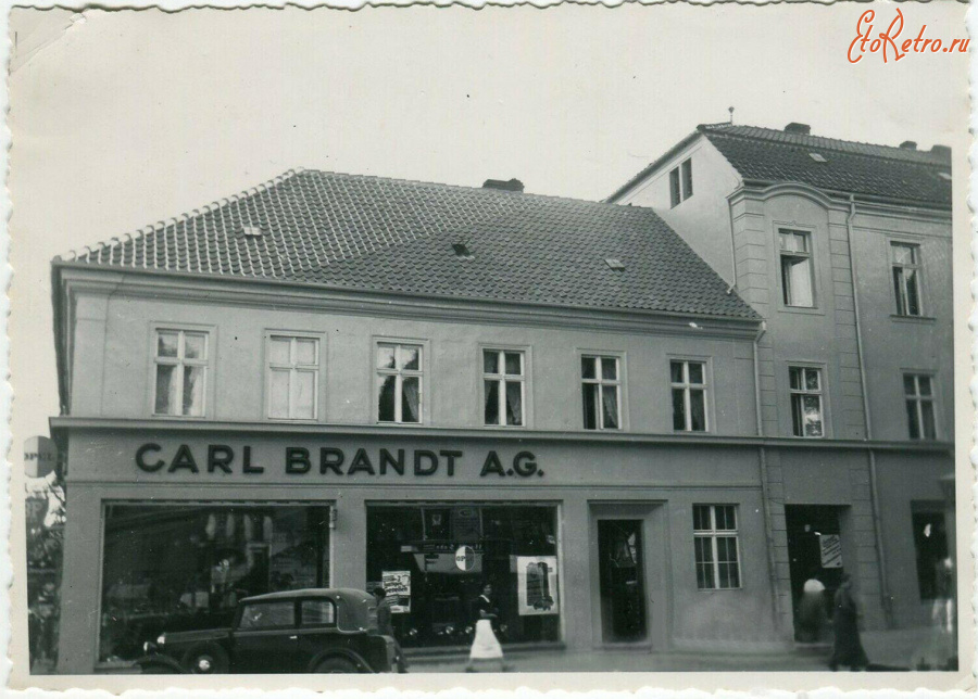 Гусев - Gumbinnen. Geschaeft Carl Brandt am Friedrich-Wilhelm-Platz