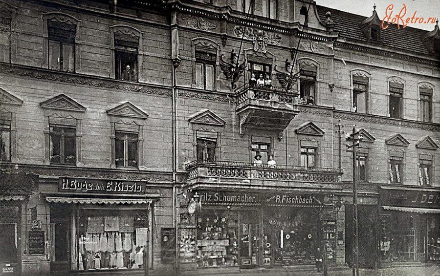 Гусев - Gumbinnen. Koenigstrasse. Geschaftshaus Gustav Czibulinski