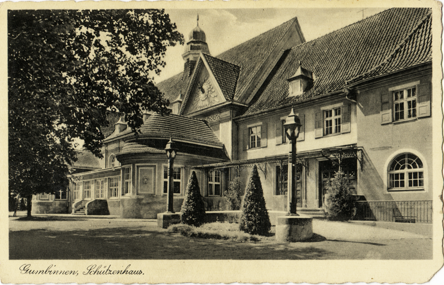 Гусев - Gumbinnen.  Schuetzenstrasse, Schuetzenhaus.