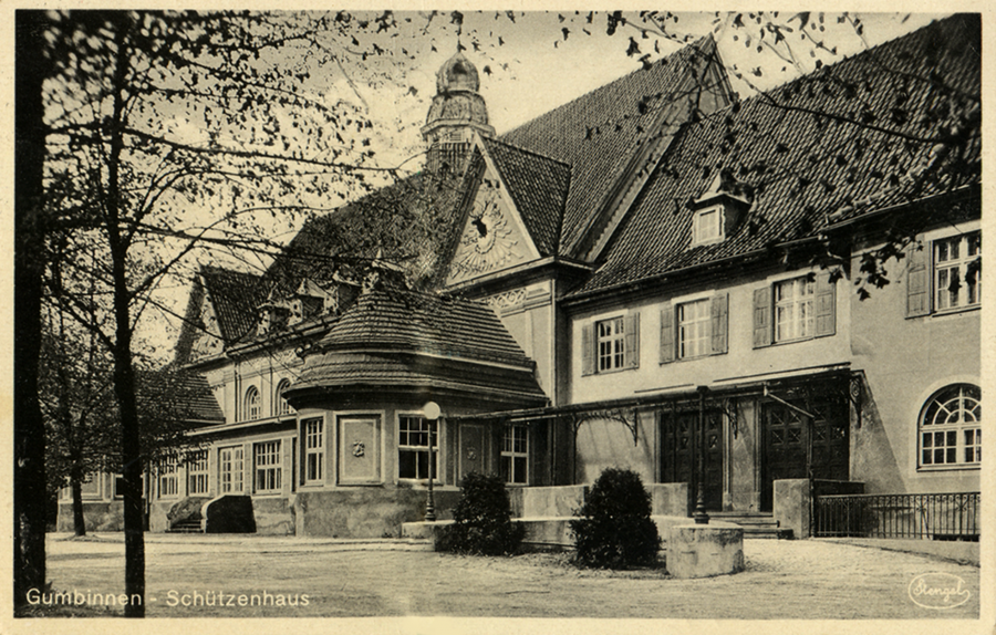 Гусев - Gumbinnen.  Schuetzenstrasse, Schuetzenhaus.