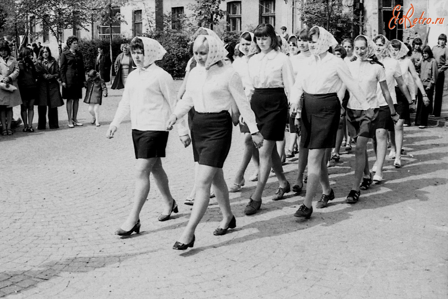 Гусев - Строевой смотр группы №18 ГПТУ-6.