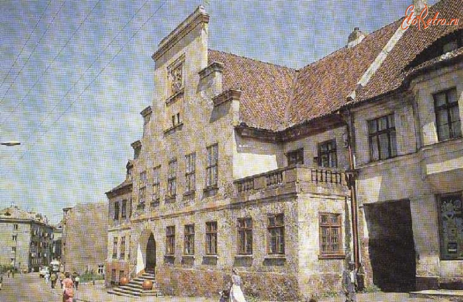 Гвардейск - Tapiau 1990. Das Rathaus in der Altstrasse