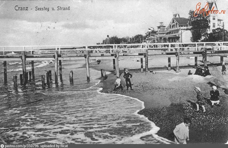 Зеленоградск - Cranz - Seesteg u. Strand 1910—1914, Россия, Калининградская область, Зеленоградский район, Зеленоградск