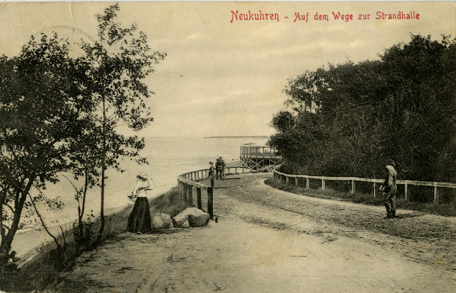 Пионерский - Neukuhren. Auf dem Wege zur Strandhalle.