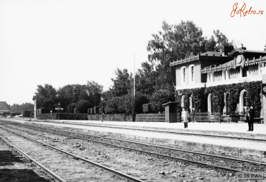 Багратионовск - Preussisch Eylau, Bahnhof - Ansicht von den Bahnsteigen aus