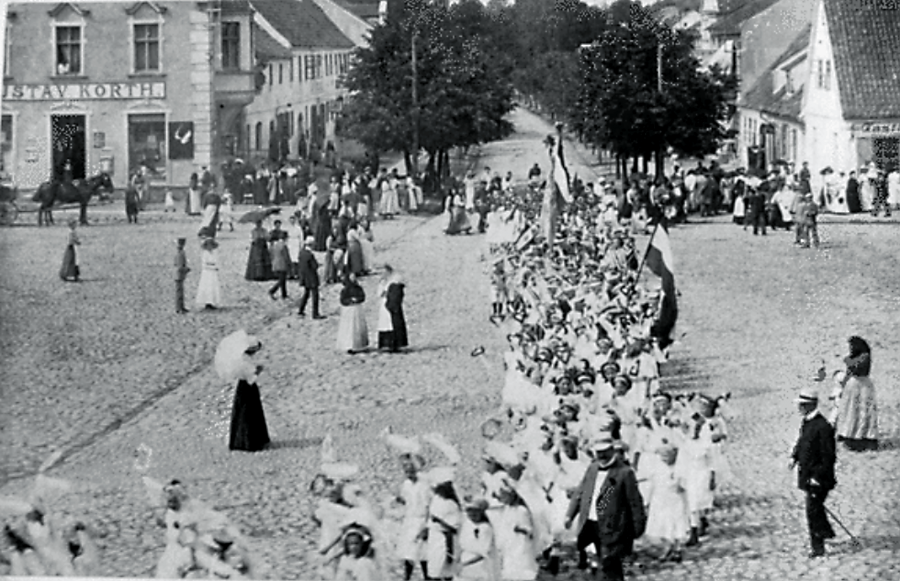 Озерск - Darkehmen. Markt und Kirchenstrasse.