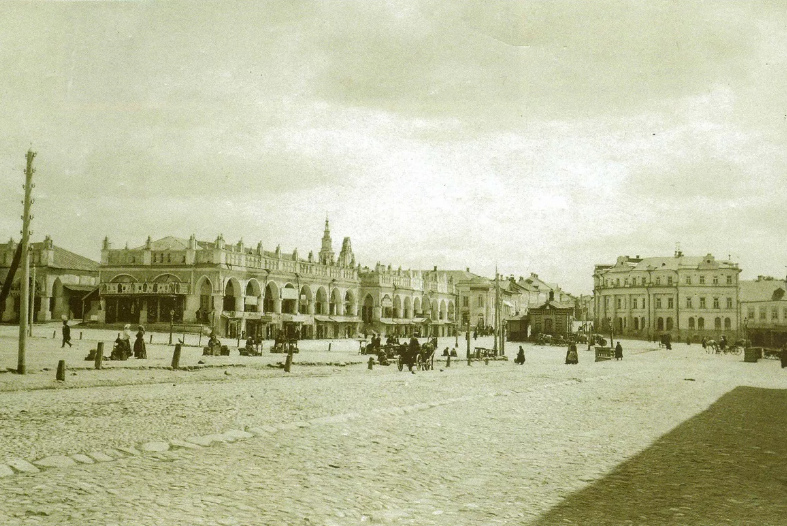 Калуга - Калуга - Российский город.  Торг старый  1902 год.