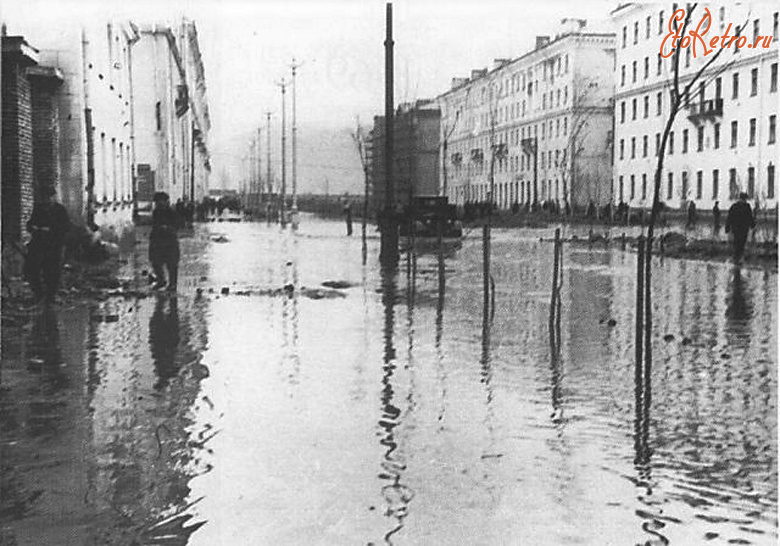 Междуреченск - Коммунистический проспект. Наводнение в июне 1958 года.