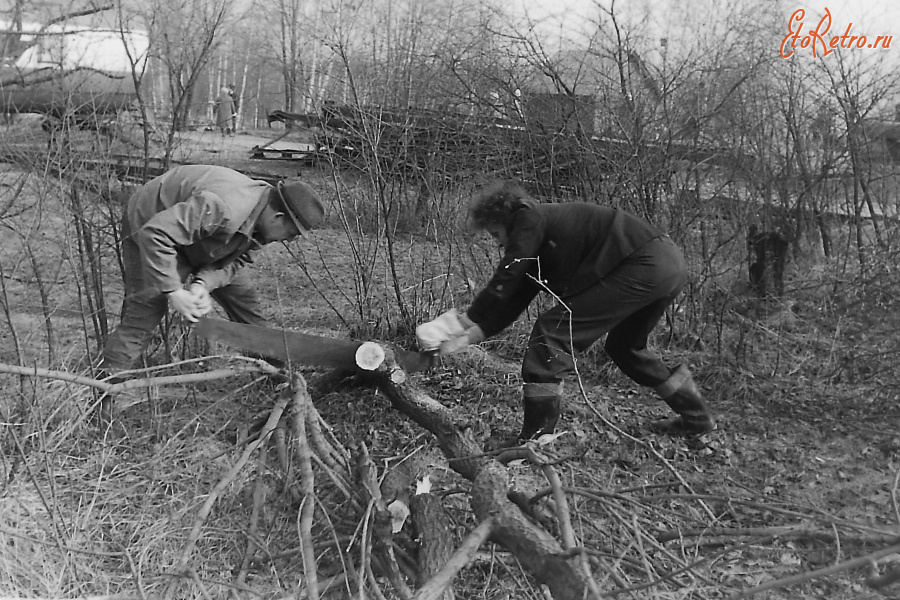 Истра - Субботник на территории Ветроэна. 1986 г.