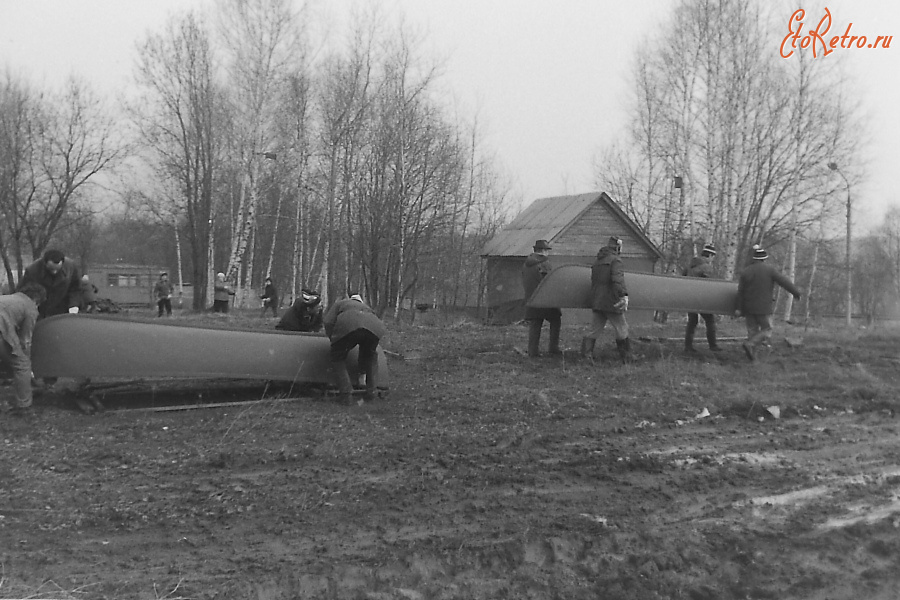 Истра - Субботник на территории Ветроэна. 1986 г.