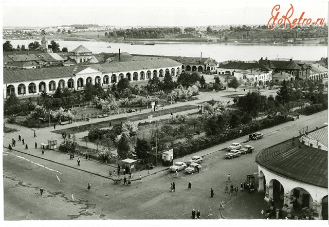 Кострома - Вид на центр города,  вторая половина 1950-х