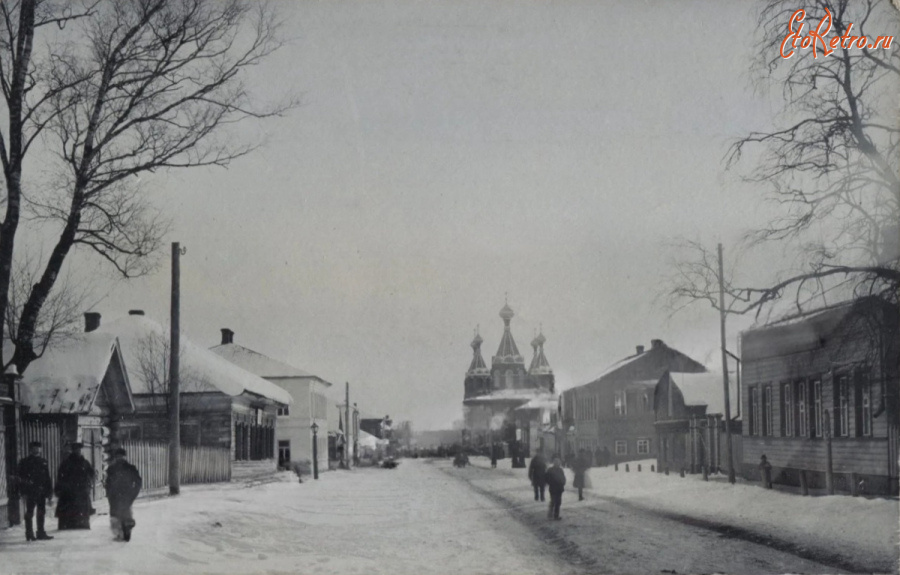 Макарьев - г. Макарьев, ул. Дворянская (ныне Большая Советская), вид на собор