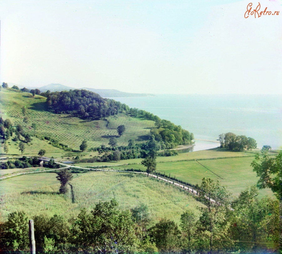 Сочи - Сочинский мыс. Впадение реки Дагомыс в море, 1912