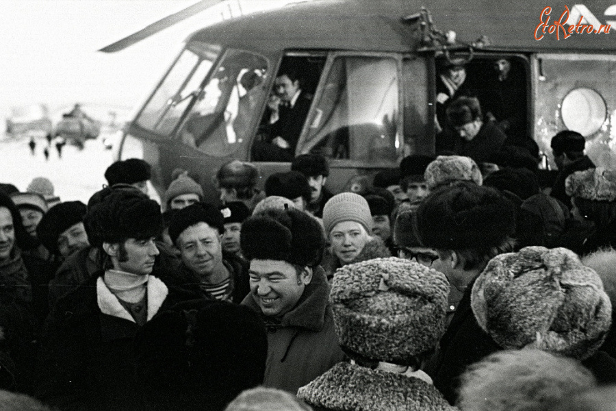 Красноярский край - Космонавт Георгий Гречко в посёлке Тухард.