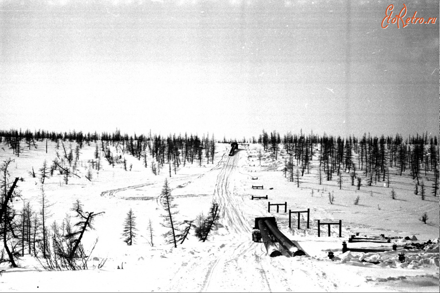 Красноярский край - Тухард (Факел). Прокладка газопровода.