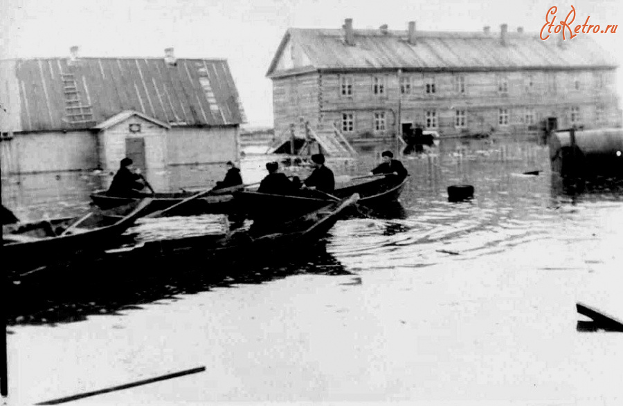 Дудинка - Дудинский аэропорт. Наводнение.